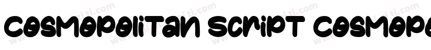 Cosmopolitan Script Cosmopolitan Sc字体转换